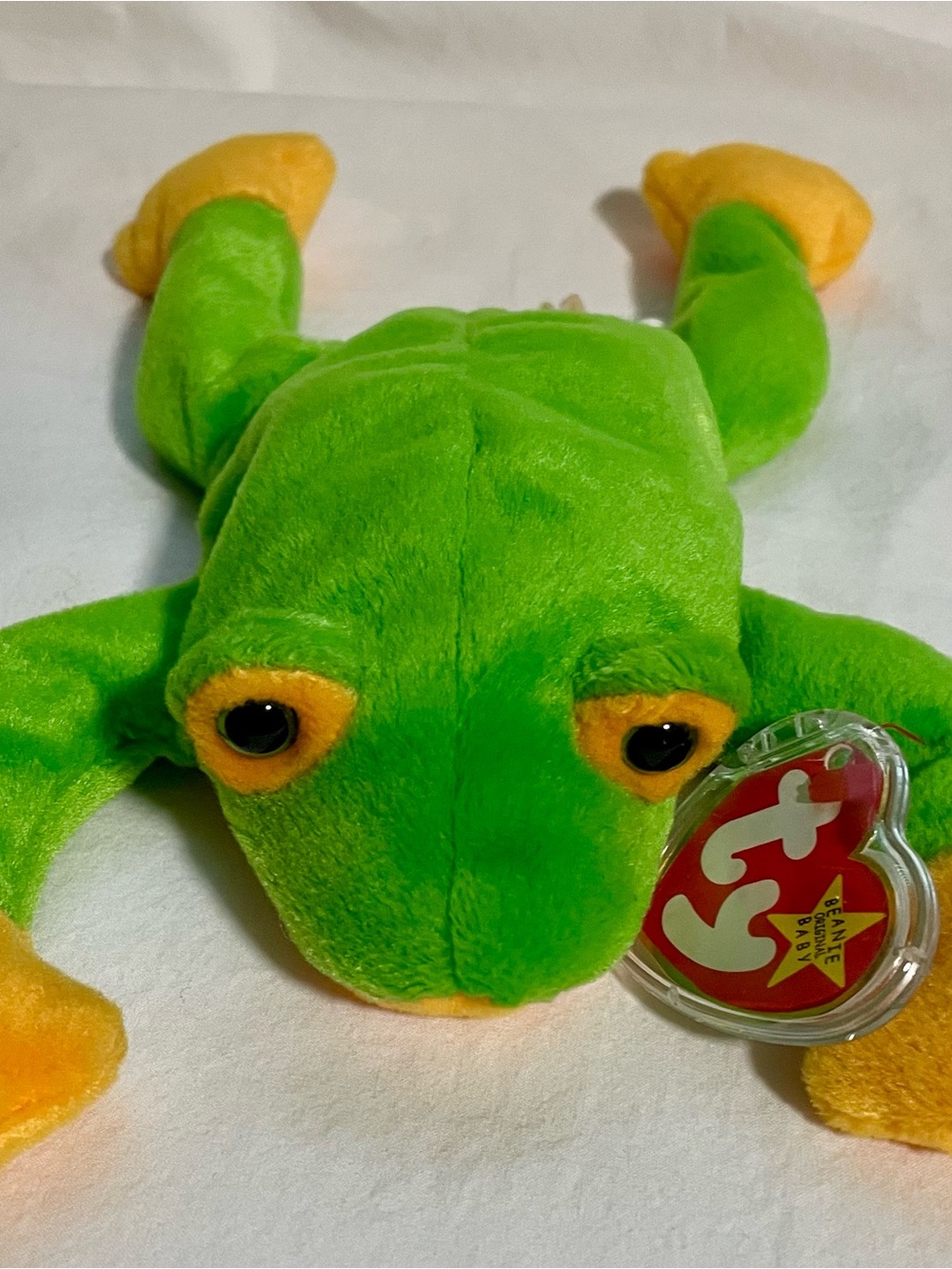 VTG 1997 Ty Beanie Baby – Smoochy the Frog (MWMT)